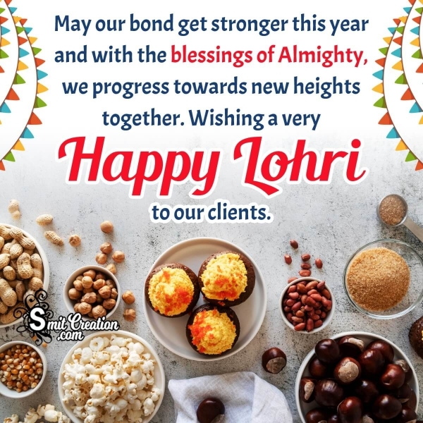 Happy Lohri Message Pic For Clients