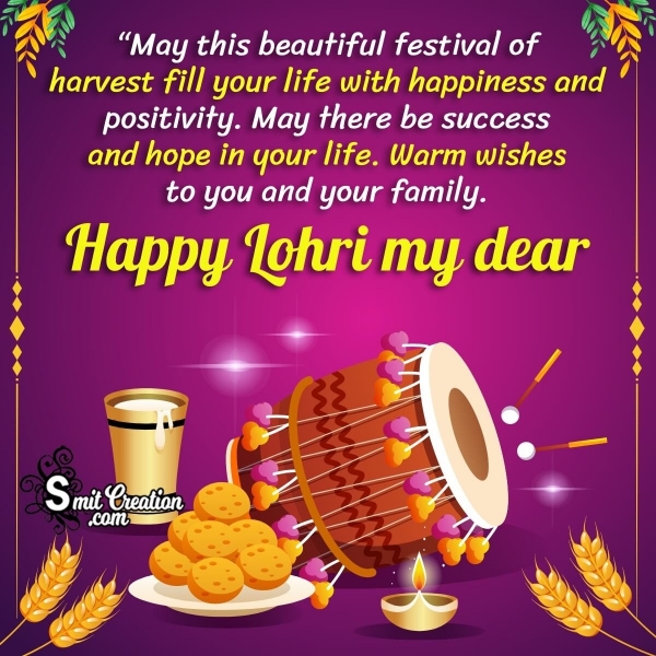 Happy Lohri Wishing Image For Loved One