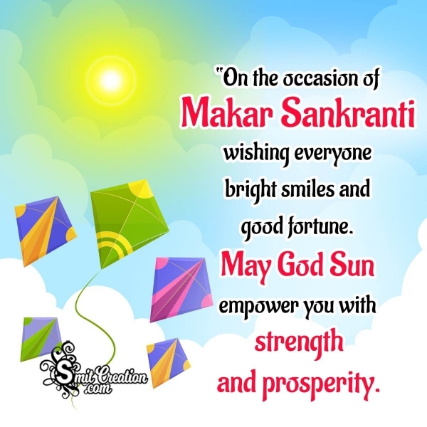 Makar Sankranti Blessing Status Image
