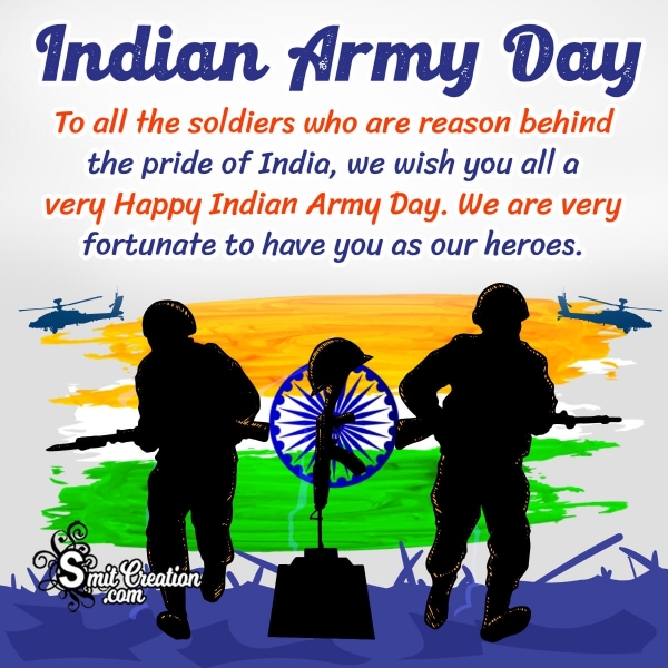 Great Indian Army Day Message Photo