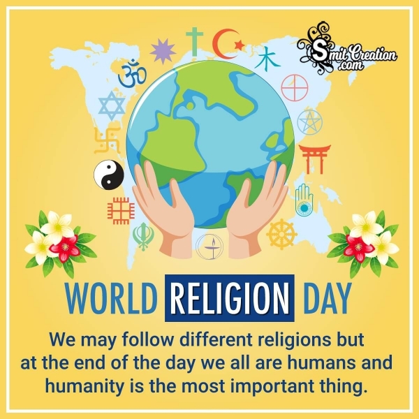 Wonderful World Religion Day Quote Photo