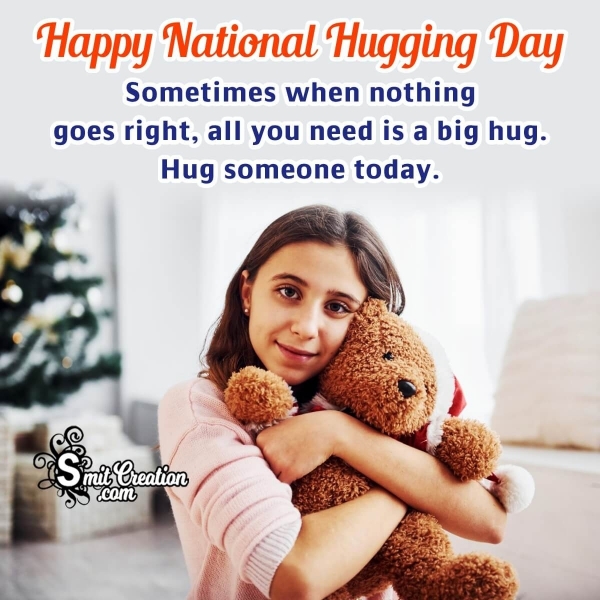 Happy National Hugging Day Status Photo