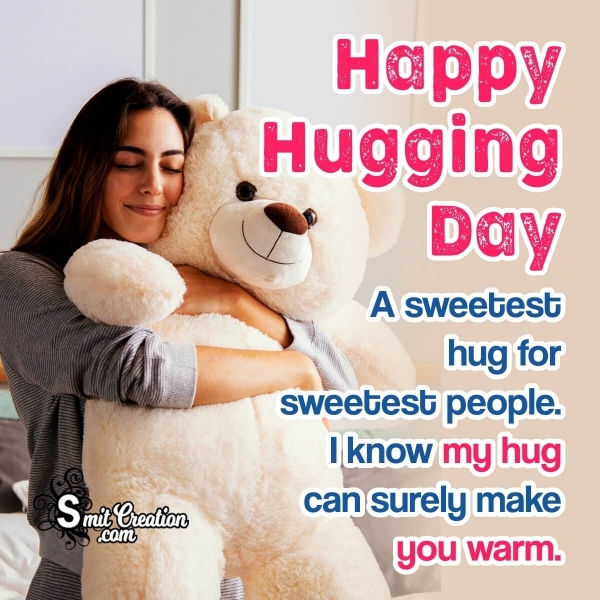 Happy Hugging Day Wish Image For Girlfriend