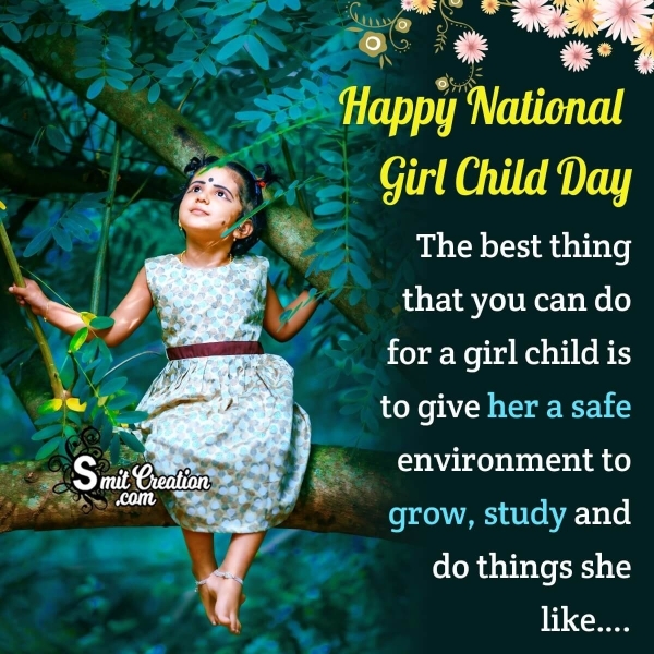 Happy National Girl Child Day Quote Pic