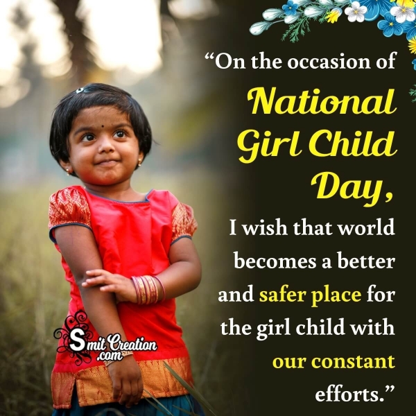 National Girl Child Day Message Photo