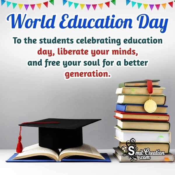 World Education Day Message Photo