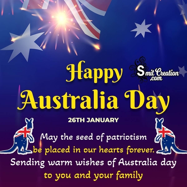 Happy Australia Day Wish Photo