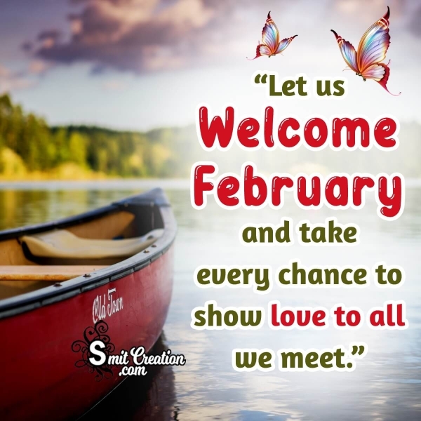 Welcome February Wishing Picture