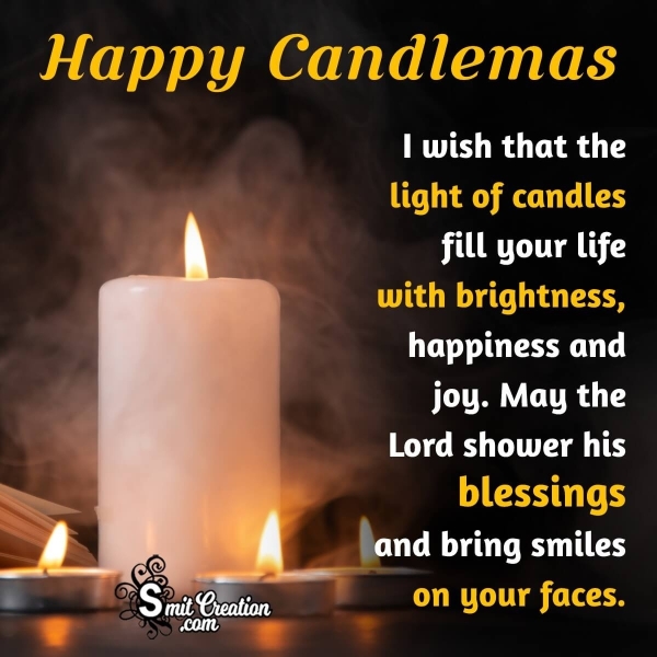 Happy Candlemas Wish Photo