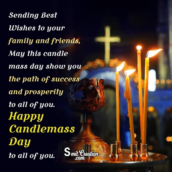 Happy Candlemas Day Greeting Image