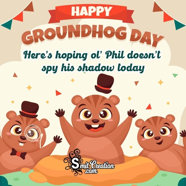 Happy Groundhog Day Status Photo