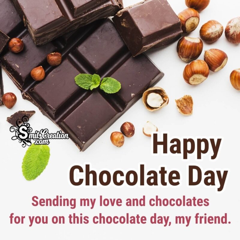 Happy Chocolate Day Wishing Image - SmitCreation.com