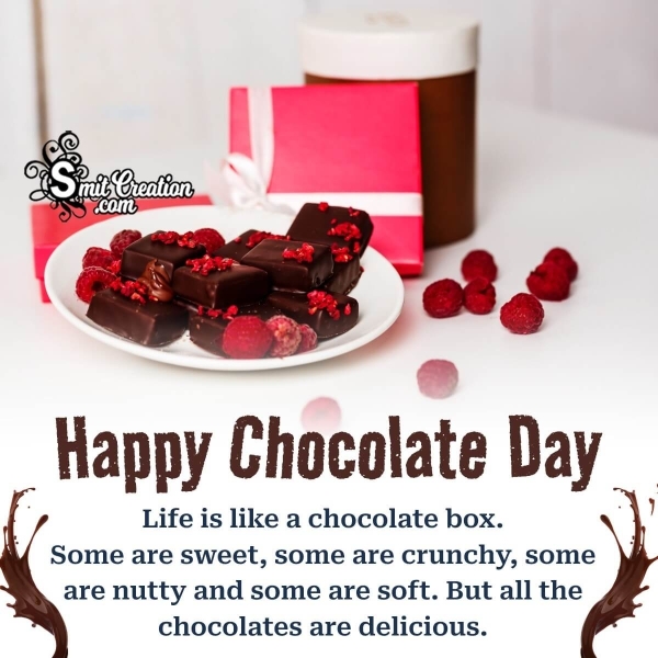 Happy Chocolate Day Message Photo