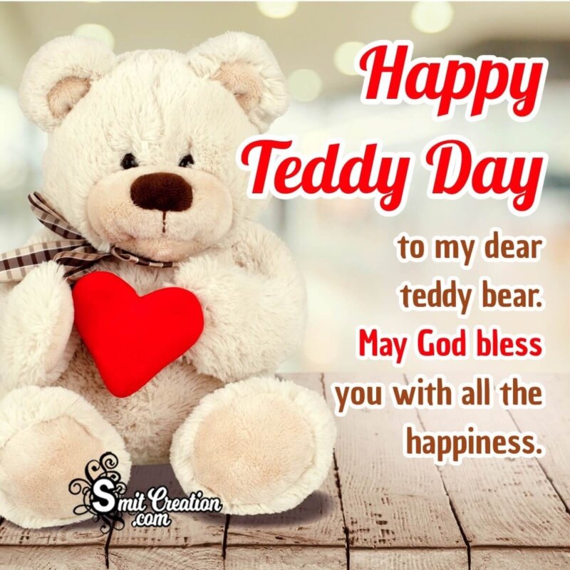 Teddy Day Wishing Image - SmitCreation.com