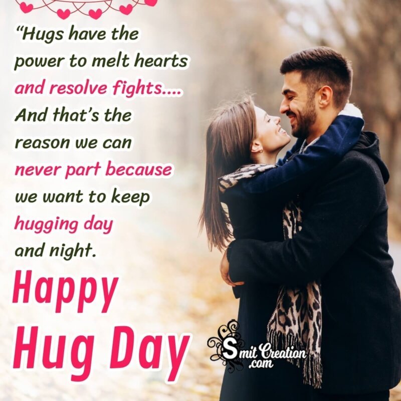 Hug Day Wishes, Messages, Quotes Images - SmitCreation.com