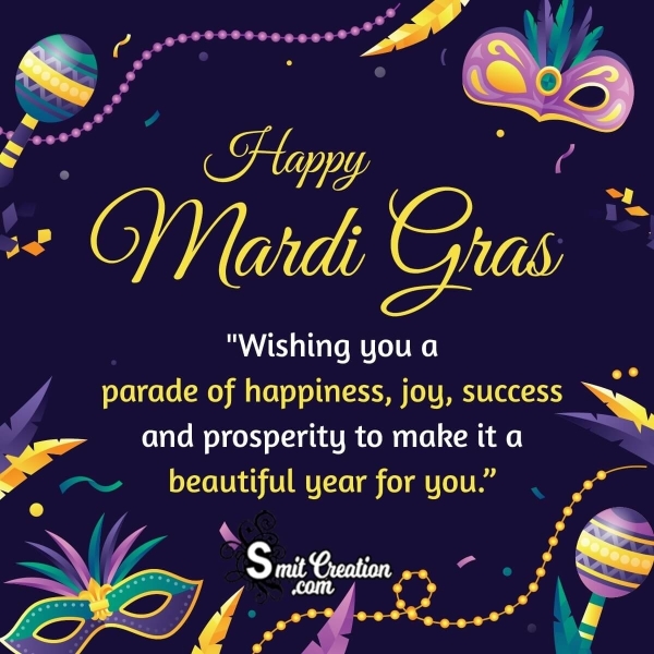 Happy Mardi Gras Greeting Card