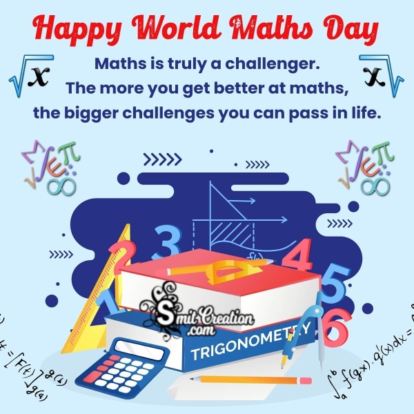 Happy World Maths Day Message Pic