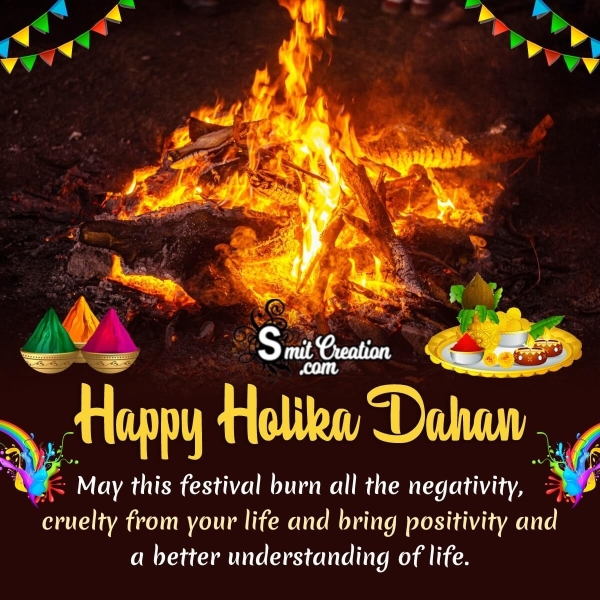 Happy Holika Dahan Message Picture