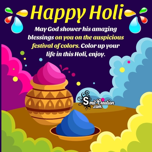 Happy Holi Message Picture