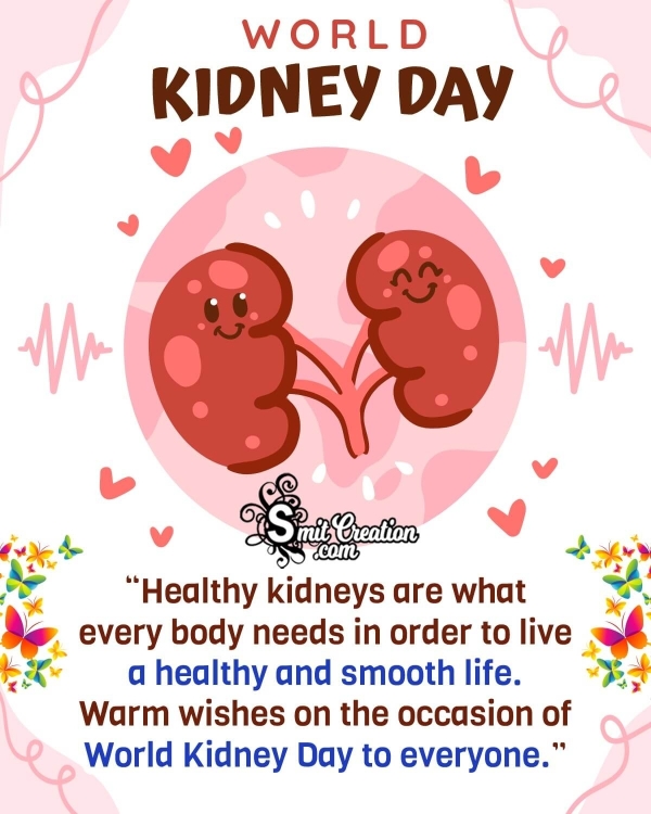 World Kidney Day Message Pic