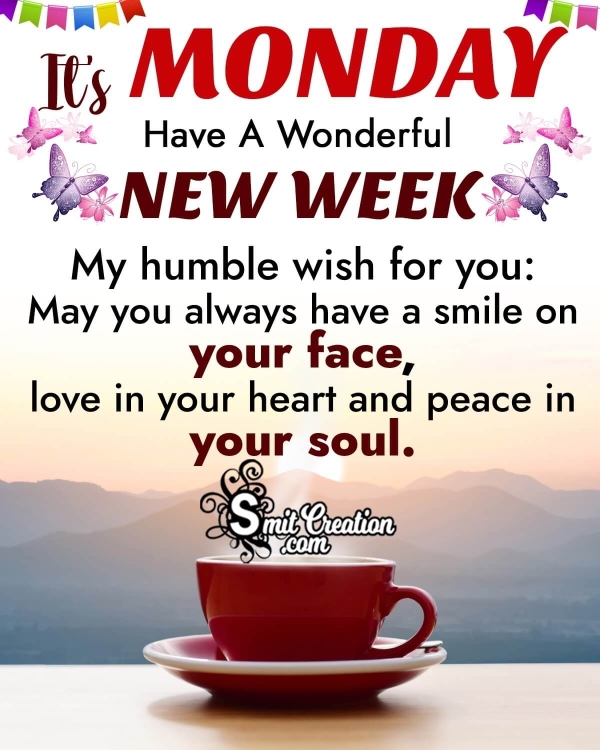 Wonderful Monday New Week Wish