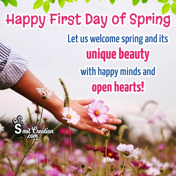 Happy First Day Of Spring Status Photo