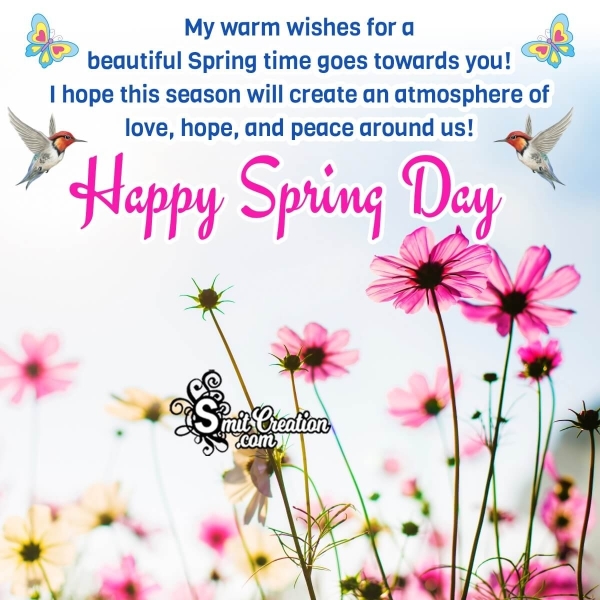 Happy Spring Day Greeting Image