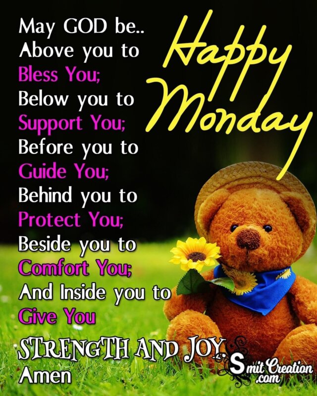 Happy Monday God Wish Image - SmitCreation.com