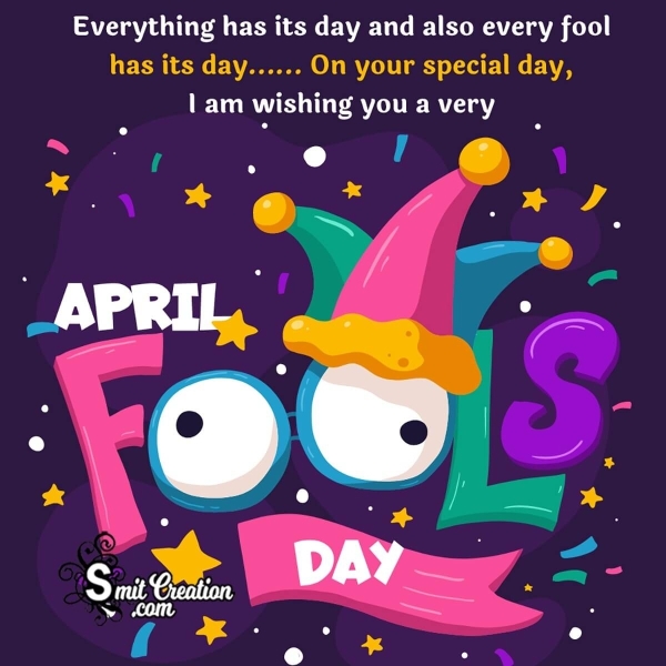 April Fool’s Day Message Photo