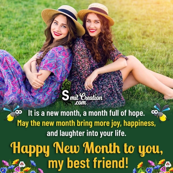New Month Wishing Photo For Best Friend