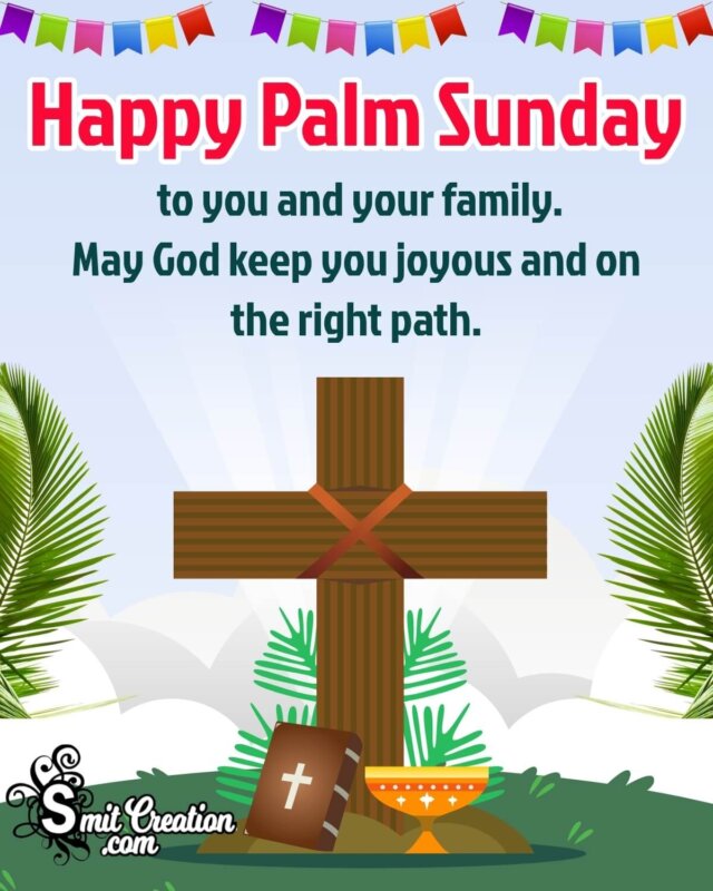 Happy Palm Sunday Wish Pic For Friends And Family - SmitCreation.com