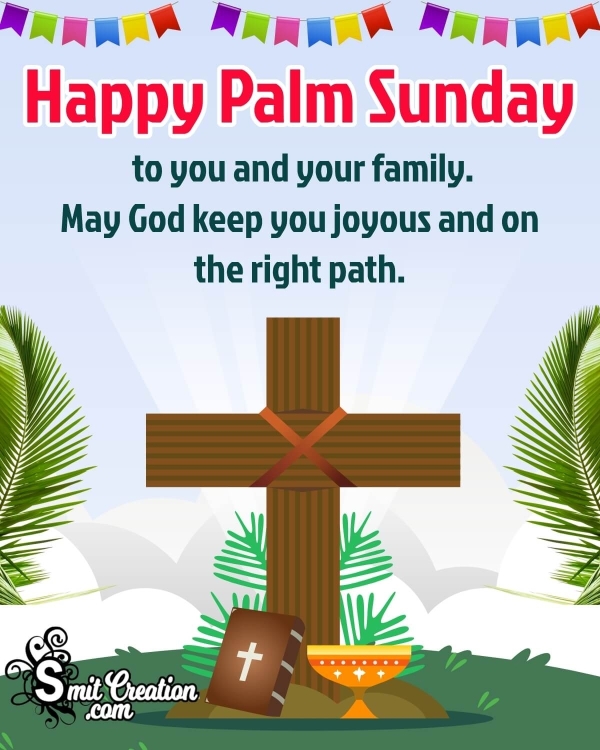 Happy Palm Sunday Wish Pic For Friends And Family