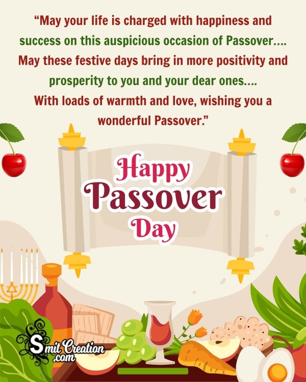 Happy Passover Day Greeting Image