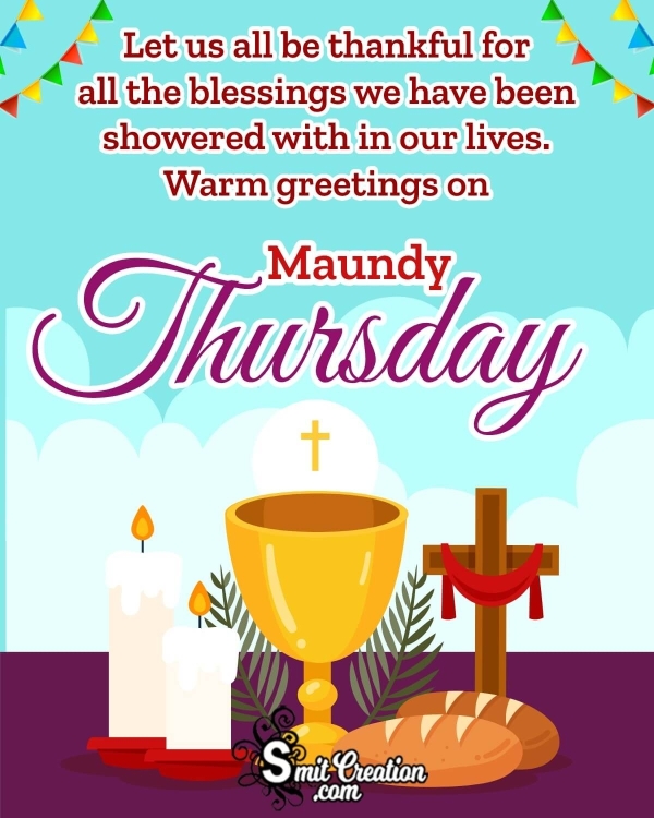Maundy Thursday Message Picture