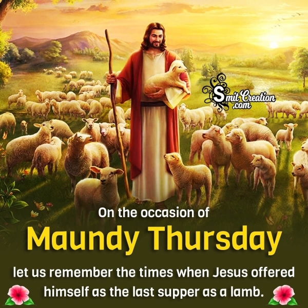 Maundy Thursday Whatsapp Status Image