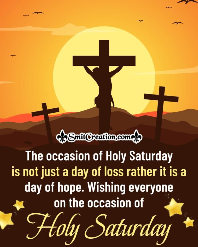 Holy Saturday Message Picture - SmitCreation.com