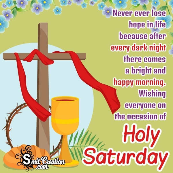 Best Holy Saturday Quote Image