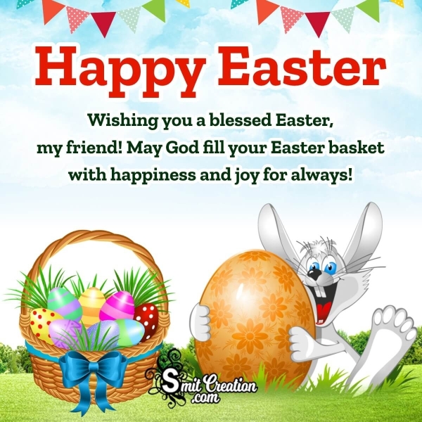 Happy Easter Wish Pic For Friends