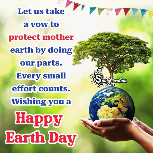 Happy Earth Day Message Photo