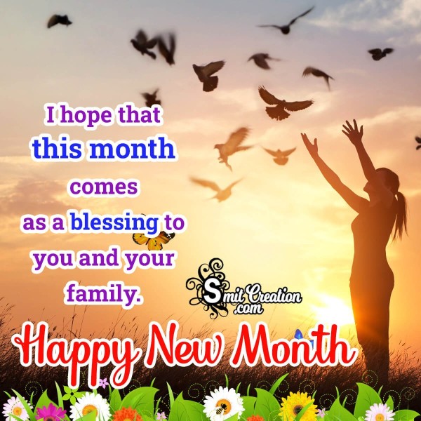 Blessed New Month Wish Pic For Friends