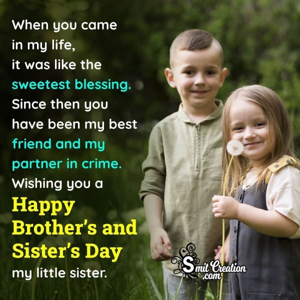 Brothers and Sisters Day Wish Pic For Sister