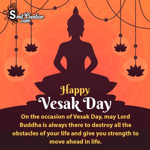 Happy Vesak Day Greeting Image