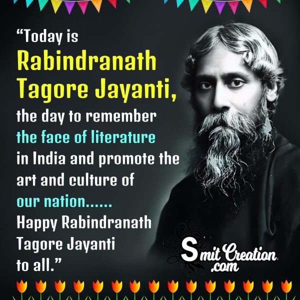 Rabindranath Tagore Jayanti Whatsapp Image