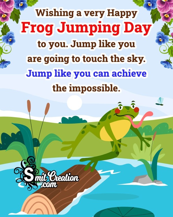 Happy Frog Jumping Day Wish Photo