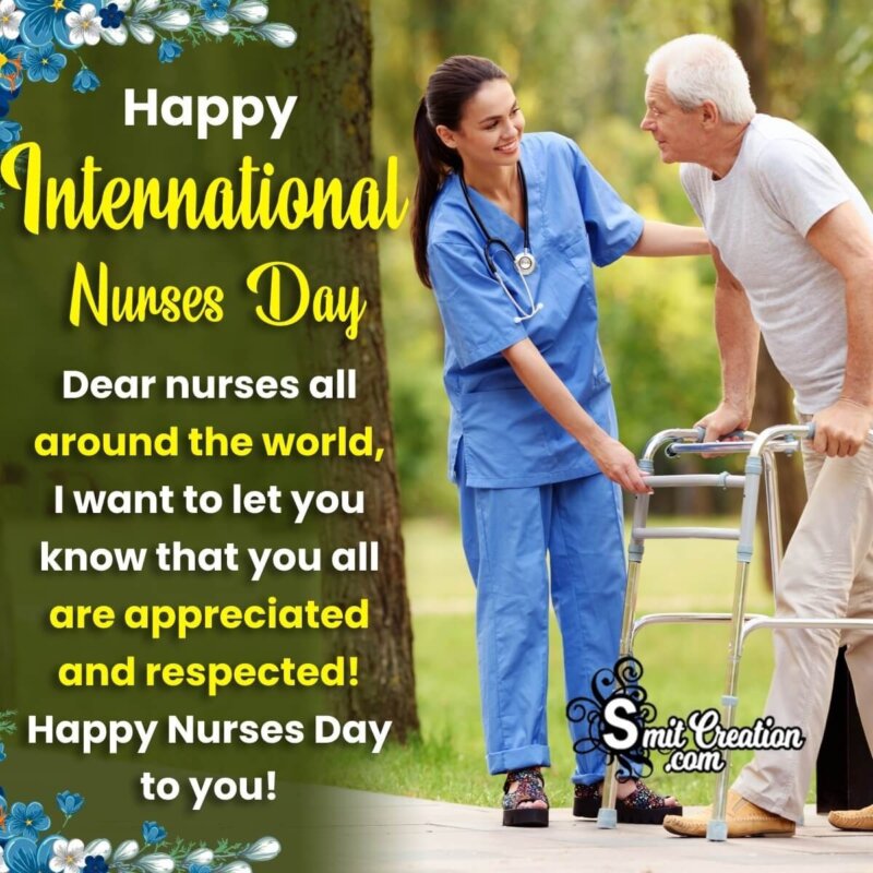 Happy International Nurses Day Wish Photo - SmitCreation.com