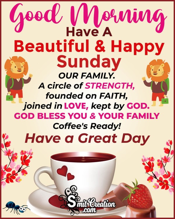 Beautiful Happy Sunday Message Image