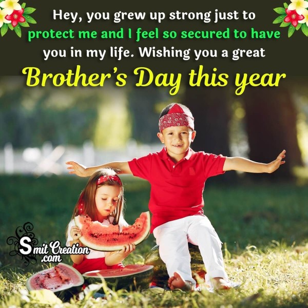Happy Brother’s Day Message Photo