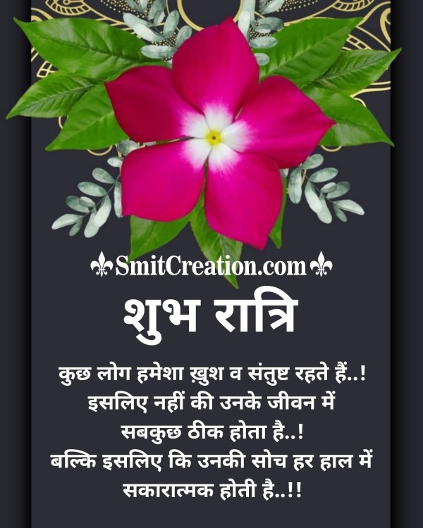 Shubh Ratri Positive Quote In Hindi
