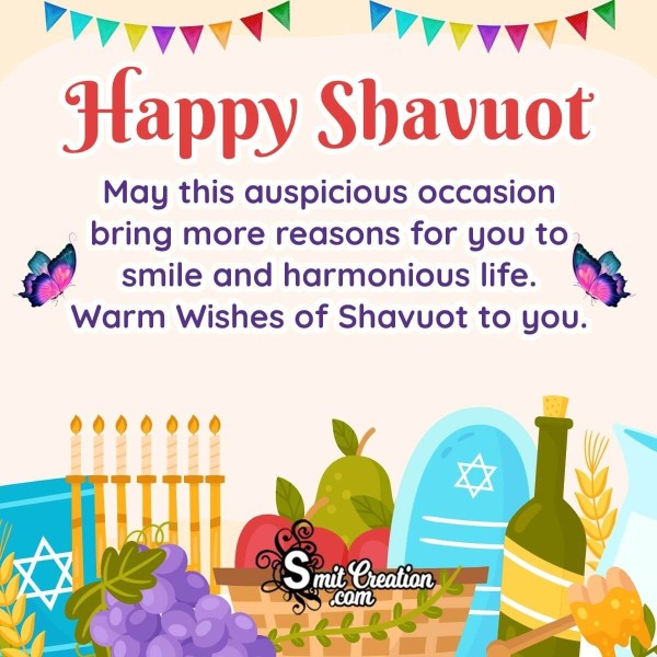 Happy Shavuot Message Photo