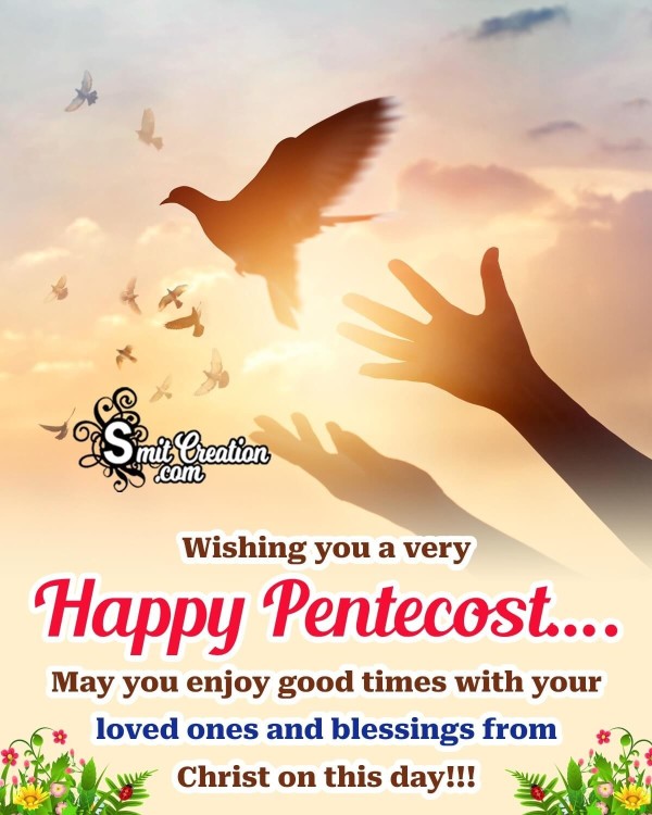 Happy Pentecost Wishing Photo